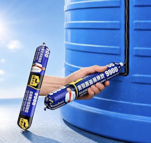 Image of 9900 Black Silicone Sealant Waterproof Adhesive for PVC Pipe Joints, Water Tank Leak Repair, Strong Bond, Weather Resistant, Multipurpose Sealant-750gm (2)