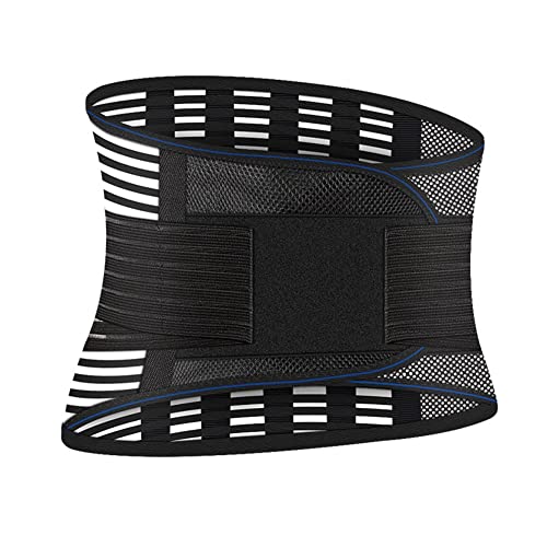 Cinturón Faja Lumbar Verano Respirable for Corregir La Postura De La Espalda Apto Hombre Y Mujer Soporte Lumbar Inferior for Aliviar El Dolor De Espalda Hernia De Disco ( Color : Black , Size : XX-Lar
