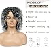 Elvirgel Kinky Curly Wig With Bangs for Black Women - Short Afro Braided Wig