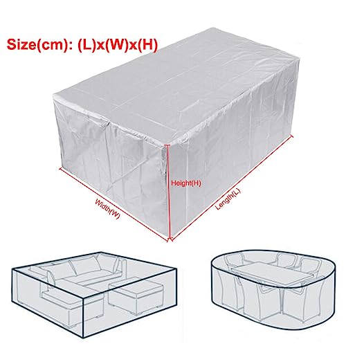 Bâche salon de jardin haute densité bâche imperméable extérieure 200x200x70cm