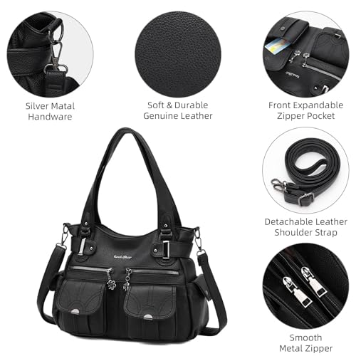Bolso Tote Grande KouLi Buir para Mujer Multi-Bolsillos miniatura 5