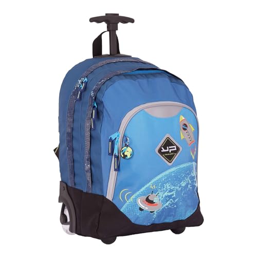 Sac à dos à roulettes 44 cm Objectif Lune cartable trolley scolaire garçon