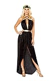 Confidential Society 2 Piece Greek Goddess Black/Gold Women's Halloween Costume - Medium/Large