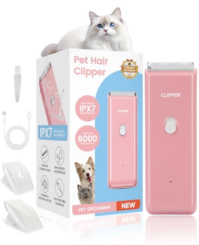 Marvljojo Upgrade Home Professional Dog Grooming Kit Clipper for Matted & Long Hair, Cordless Pet...