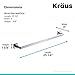 Kraus KEA-14437CH 600mm Aura Bathroom Towel Bar