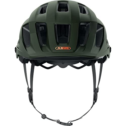 ABUS MTB-Helm Moventor 2.0 - komfortabler Fahrradhelm fürs Gelände - All-Mountain-Helm - für Damen und Herren - Grün Matt, M – Ansicht 4
