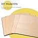 Yibuy 6Pcs Clamp-On Lyre & Cork Sheets 200x200x1.5mm Set for Soprano Saxophone