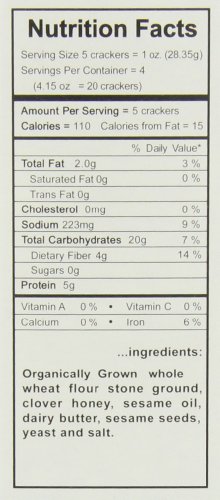 Ak-Mak Sesame Crackers, 4.15 Ounce (Pack Of 12) #TOP2