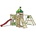 Produktbild FATMOOSE Spielturm Ritterburg RiverRun Royal mit SurfSwing, Schaukel & roter Rutsche, Outdoor Kinder Kletterturm mit Sandkasten Leiter & Spiel-Zubehör für den Garten