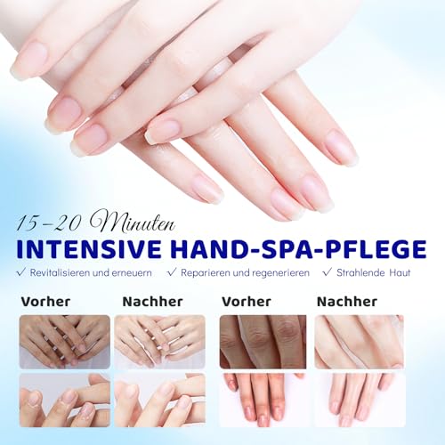 Aokitec Handmaske, 5 Paar Handmaske Handschuhe zur Reparatur trockener Hände, Feuchtigkeitshandschuhe zur Nagelpflege nach der Entfernung von Nailart, Handpflege für Männer und Frauen