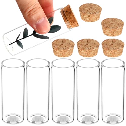 Flacons à essai en verre borosilicaté réutilisables, tubes hermétiques art et bijoux