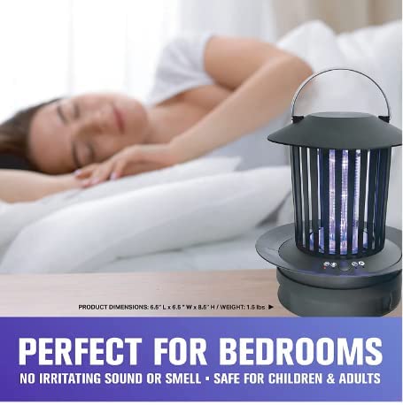 Double Zapper 18W By Bell+Howell Plug-In Electric Bug Killer, Zaps Flies, Mosquitoes, Ants / Bait And Heat Kills Cockroaches As Seen On Tv 8.5” #TOP3