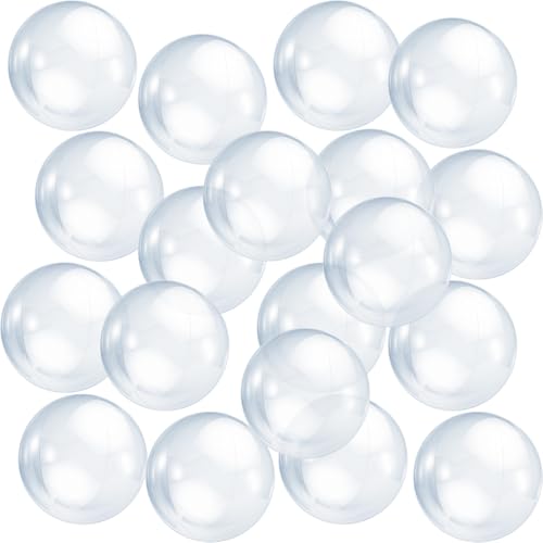 Zhanmai 6 Pieces Inflatable Clear Beach Ball Inflatable Clear Balloons Transparent Swimming Pool Ball for Summer Beach, Pool and Party Favor(16 Inch)