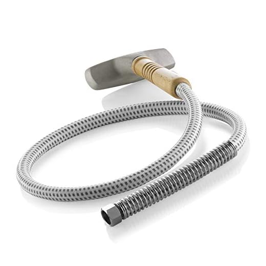Reliable Vivio Aluminium Steam Hose with Wood Handle Set for Garment Steamer fits Vivio and Jiffy Garment Steamers Replacement Steam Hose