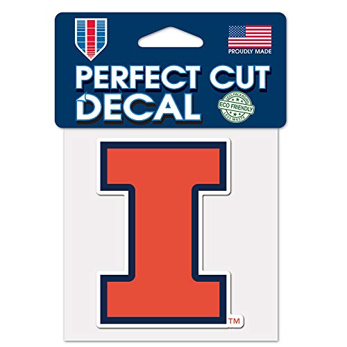 WinCraft University of Illinois 4" x 4" Perfect Cut Color Decal