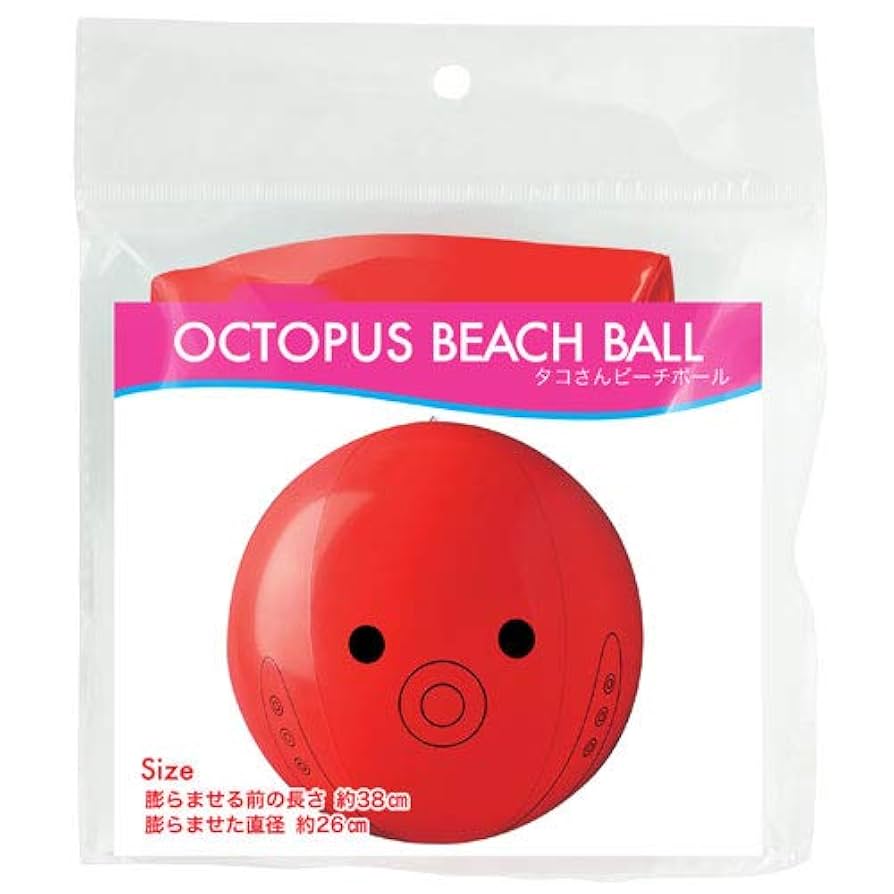 Amazon.co.jp: 日本パール加工 タコさんビーチボール 38cm 001