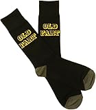FancyPants FunTime 'Old Fart' Old Man Casual Crew Novelty Comfortable Socks, The Ultimate Retirement, Birthday, or Holiday Gag Gift