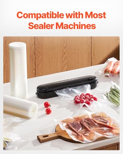 Image of Smart Saver 2 Pack (28x500) cm each Thickened Vacuum Sealer rolls for Food, Smell-Proof, Puncture Prevention, Heavy duty, Food Saver, Great for Vacuum storage,Meal Prep or Sous Vide