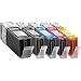 Produktbild KMP Tintenpatrone passend für Canon CLI571BKXL, PGI570PGBKXL Multipack - C107BKXV - für Pixma MG5750 MG5751 MG5752 MG5753 MG6850 MG6851 MG6852... etc.