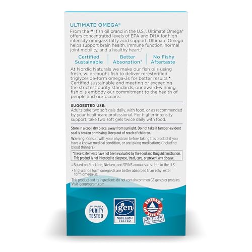 Image of Nordic Naturals Ultimate Omega, 1280mg Omega-3 Fish Oil, Lemon - 180 Count