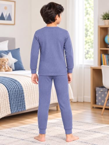 Image of Bodycare Insider Anti-Bacterial Solid Kids Thermal Top & Bottom Unisex Set