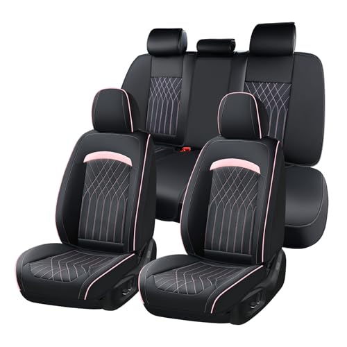 FLORICH Leather Seat Covers, Car Seat Covers Full Set, Car Seat Protector Waterproof, Front and Rear Seat Covers for Cars, Automotive Seat Covers Universal Fit for Most Cars SUV by FLORICH - Used condition - US$38.56