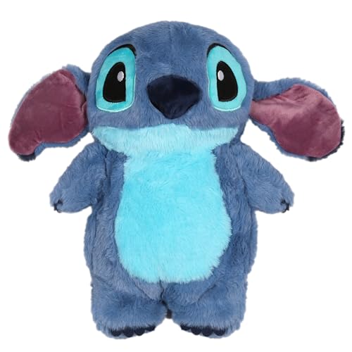 DISNEY Stitch Bouillotte en caoutchouc avec housse SOUPLE, GRANDE Chauffe-eau dans une housse,...