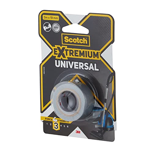 Image of Scotch Extremium Silver Universal Duct Tape, 3 m x 19 mm