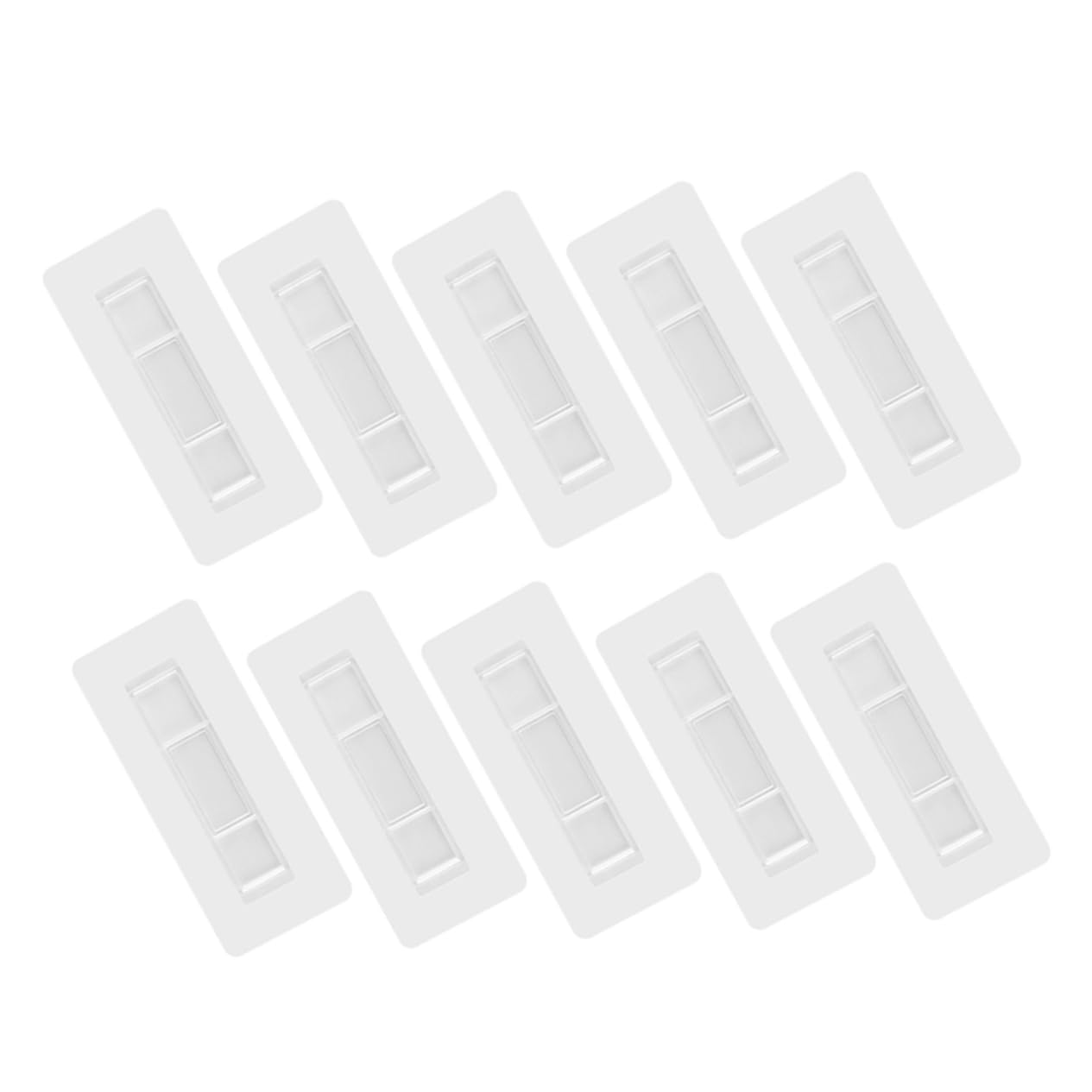 MAGICLULU 5 Sätze Nagelfreier Aufsteckflicken Aufhänger Wandhaken Gürtelhalter Für Kleiderschrank Stockhaken Band Wandmontage Pvc-haken Klebehaken Haken Für Die Wand Transparent 20 Stück * 5
