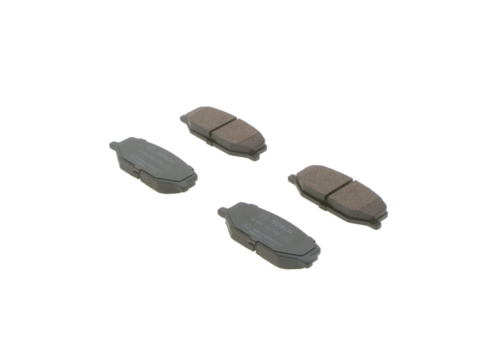 Plaquettes De Frein Avant Bosch BP1505 - Jeu De 4, Sans Cuivre, Avec Témoins D'usure