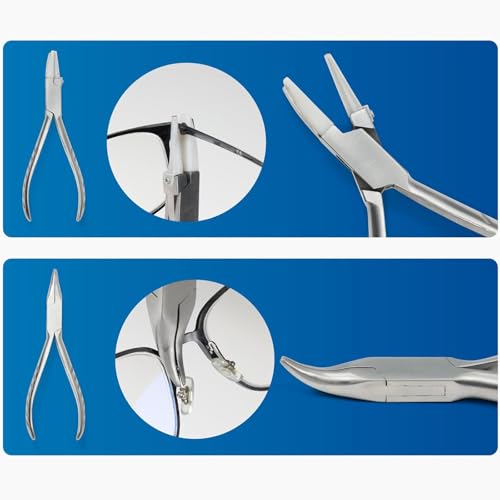 Kit de alicates ópticos para gafas portátil para ajustes rápidos en casa 5