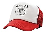 Hawkins Middle School - AV Club - Stranger - Vintage Retro Style Trucker Cap Hat (Red)
