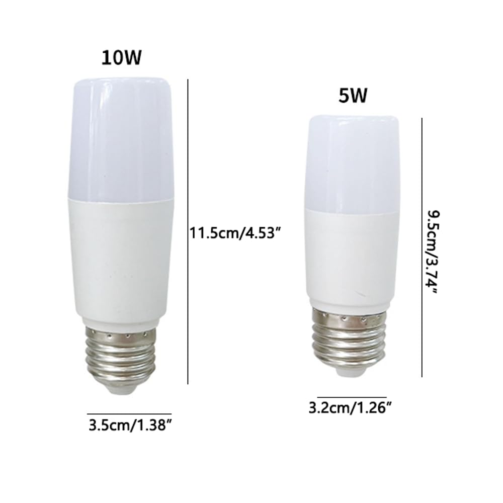 Paquete de 10 bombillas LED de 20 W - Rosca estándar E27, bombilla LED de bajo consumo no regulable equivalente a 150 W, salida de 2000 lúmenes, lámpara de bajo consumo de 270° para tienda, gar