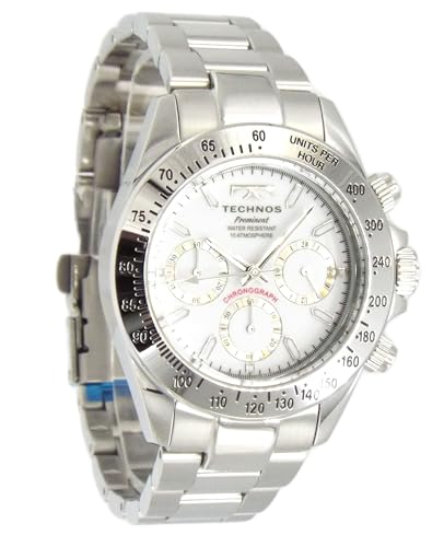TECHNOS watch Prominent series �e�N�m�X �N���m�O���t �X�e�����X�P�[�X �u���b�N �X�|�[�c�N���m TAP403ASW [���s�A���i]