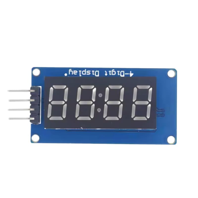 Lagnlnaoy TM1637 LED Display Module for Arduino 7 Segment 4 Bits 0.36 Inch Clock RED Anode Digital Tube Four Serial Driver Board Pack
