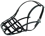 Leder Dino Bigioni Maulkorb aus Leder für den Hund, mittlegroßer Rottweiler Größe Nr. 23 Länge 14 cm Umfang 36 cm