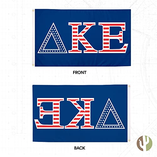 Delta Kappa Epsilon Usa Letter Fraternity Flag Greek Banner 3 Feet X 5 Feet Sign Decor Dke (Flag - Usa) #TOP2