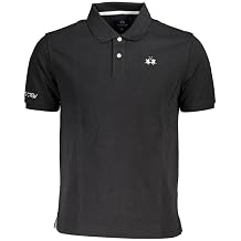 La Martina Black Cotton Men Polo Mens Shirt