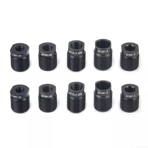 10-Piece Shift Lever Adapter, Gear Knob, Nut Plug, Car Shift Knob Thread Adapter Set, for Car Shift Knob Adapter