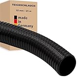 Teichschlauch - 32 mm (1 1/4") 25 m - Pumpenschlauch Förderschlauch Spiralschlauch Pumpen Druckschlauch Saugschlauch - Made in Germany