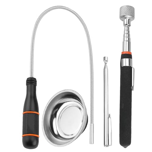 Outil magnétique télescopique flexible de ramassage pour vis et écrous de mécanique