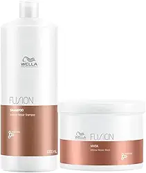 Kit Wella Fusion Intense Repair Shampoo 1 L e Máscara 500ml
