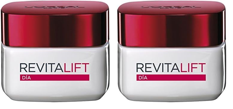 L'Oreal Paris Revitalift Crema de Día Anti-edad Hidratante, Antiarrugas y Extra Firmeza, 50 ml (Paquete de 2)