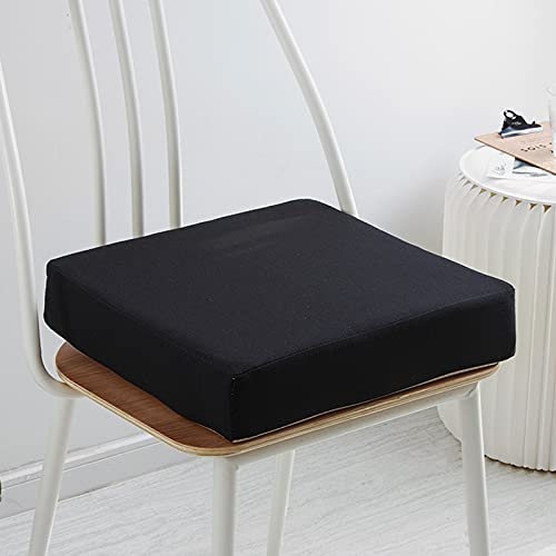 Tunkence Chair Seat Cushion Memory Foam Square Thick Non-Slip Pads Booster Cushion Seat Cushion Pillow Soft Thick Washable Floor Cushion For Kitchen, Dining, Office Chairs, Car Seats,16X16X2Inch #TOP1
