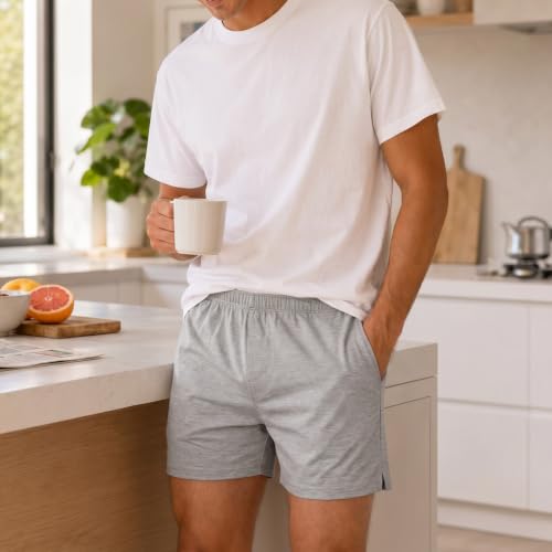 Image of AIMPACT Men's 4 inch Inseam Sleep & Lounge Pajama Shorts with Pockets