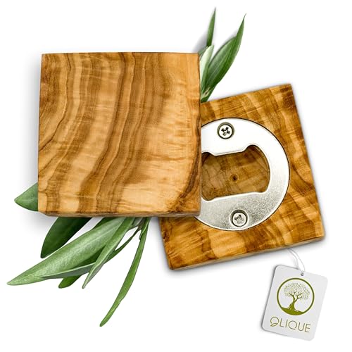 Abrebotellas de madera de olivo