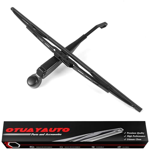 OTUAYAUTO Rear Windshield Wiper Arm Blade Set - Replacement For 2011-2020 Dodge Grand Caravan 2008-2016 Chrysler Town & Country