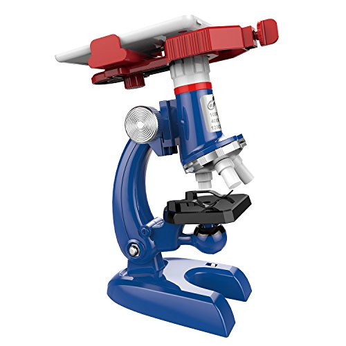 Science Kits for Kids Beginner Microscope Kit with LED 100X 400X and 1200X Magnification Kids Science Toy Educational Toy Birthday Includes Phone Holder