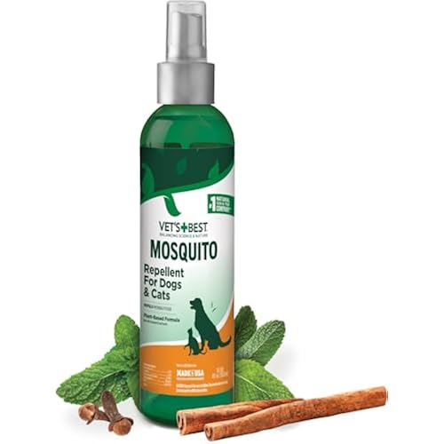 Vet's Best Mosquito Repellent Spray for Dogs & Cats, Safe Ingredients, 8 oz