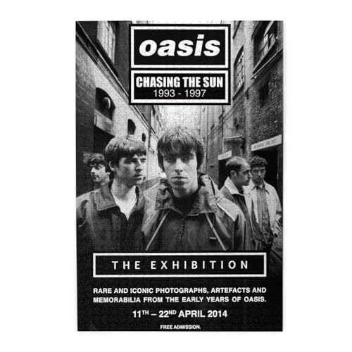 ジグソーパズル 1000ピース OASIS オアシス バンド 木製パズル puzzle じぐそーぱずる パズルデコレーション 知育玩具 装飾画 インテリア 壁掛け壁画 おしゃれ 教育用ゲーム 親子ゲーム 脳を鍛え 減圧楽しいゲーム ギフト 収納ケース付き